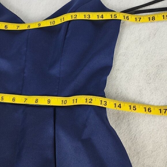 Windsor Wedding, Prom, Formal, Evening, Navy Blue Mini Dress. Size 3/4 - Picture 6 of 11